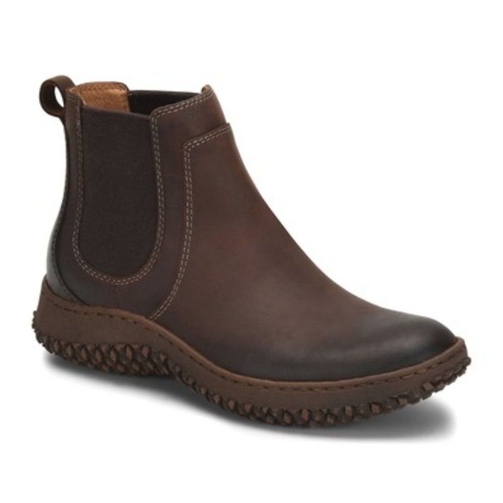 Women's Dark Brown Leather Chelsea Ankle Boot